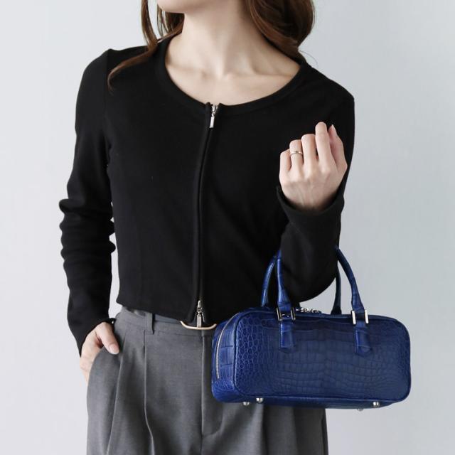 クロコダイル マット加工 2way ミニバッグ