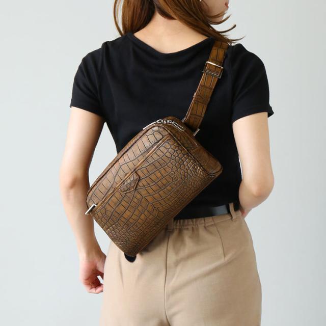 クロコダイル ボディバッグ