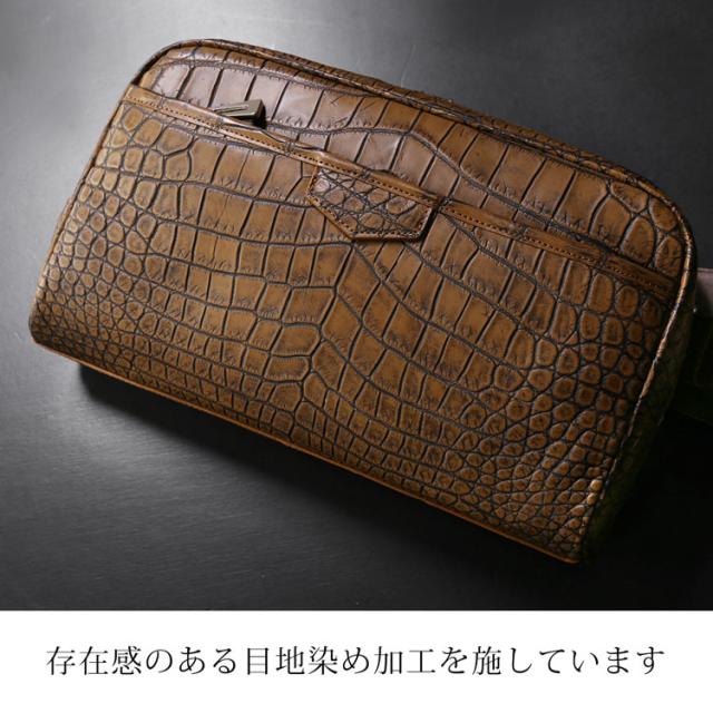 皮革の宝石クロコダイルのボディバッグ