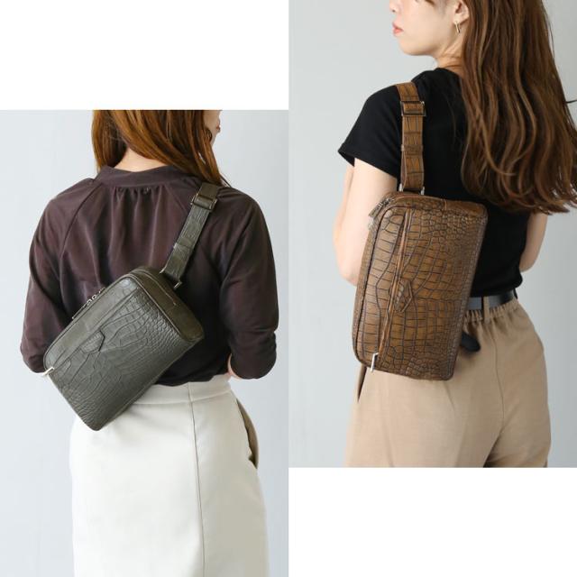 クロコダイル ボディバッグ