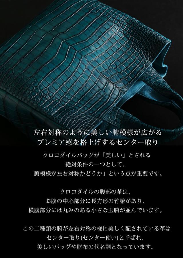 センター取りのスモールクロコダイル