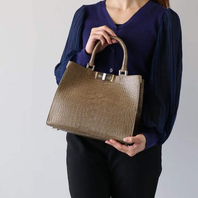 スモールクロコダイル2WAYトートバッグ