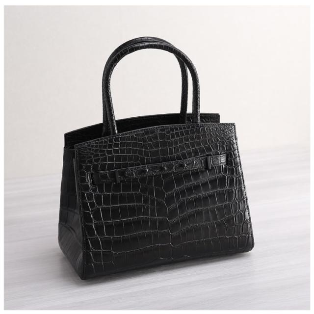 ナイルクロコダイル2WAYハンドバッグのサイズ