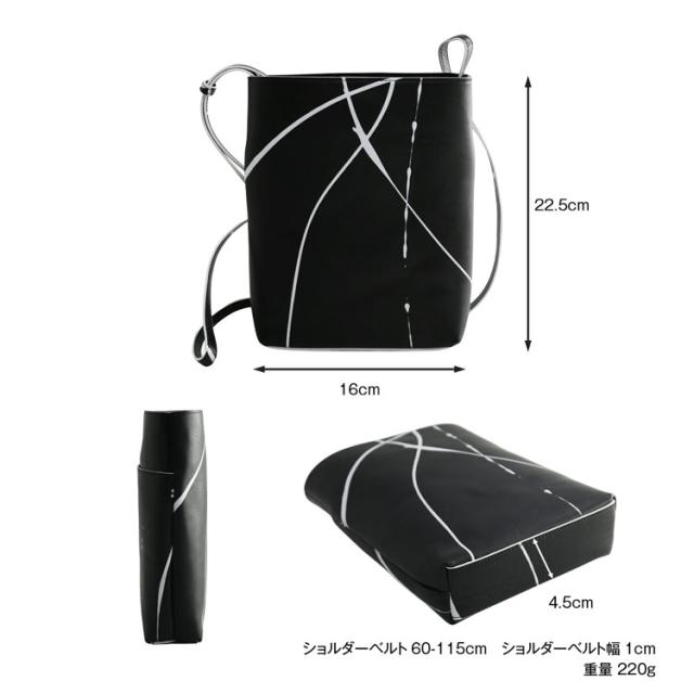 牛革 ペイント カーフ スキン サコッシュ ブランド HALEINE アレンヌ サイズ