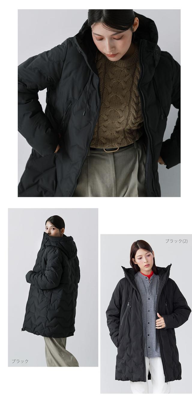 Filomoシームレスダウンコートダウン80%ブラック