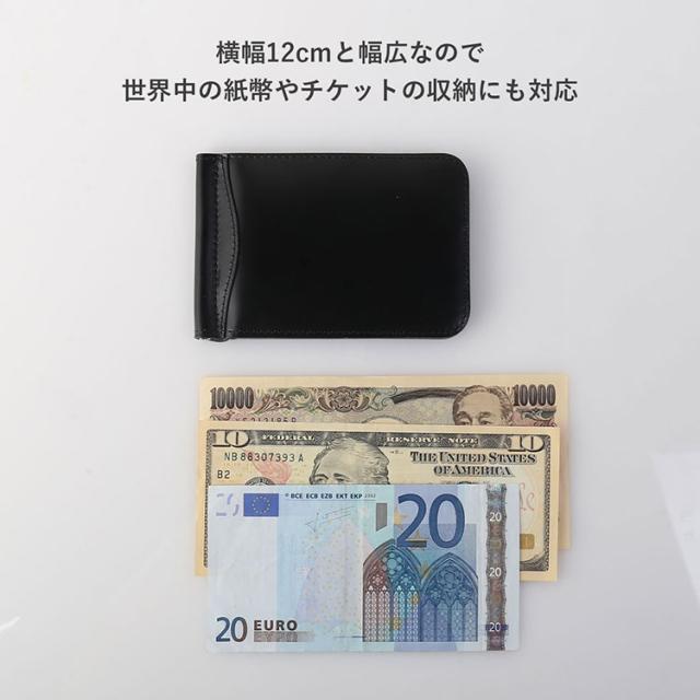 コードバン マネークリップ メンズ 財布 メンズ財布 折り財布