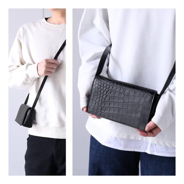 ナイルクロコダイル斜めがけバッグ