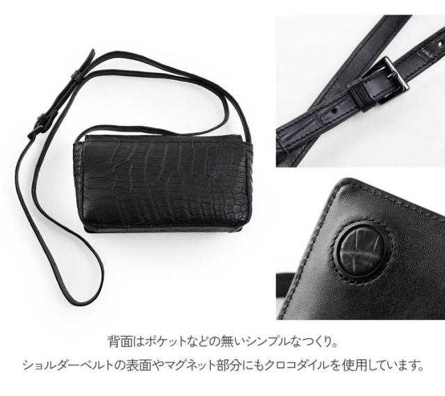 ミニショルダーバッグ クロコダイル