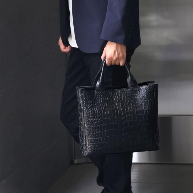 日本製クロコダイルトートバッグ