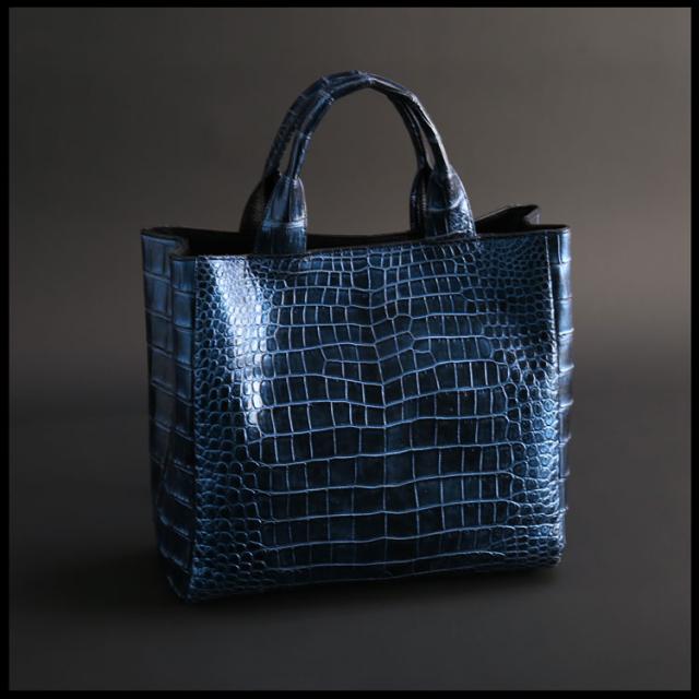 日本製クロコダイルトートバッグ