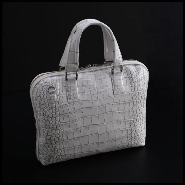 日本製クロコダイルビジネスバッグ