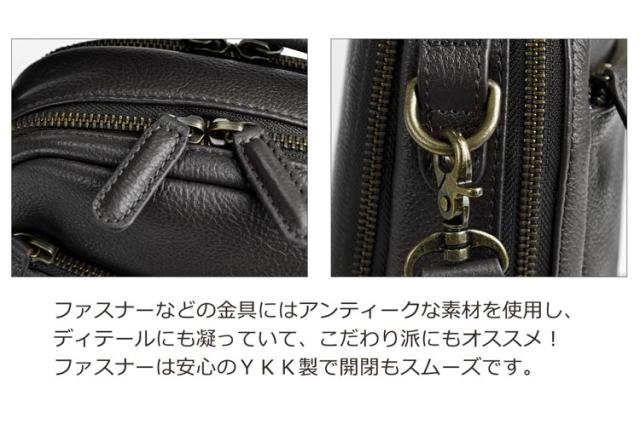 HAMILTON メンズ 牛革 ショルダーバッグ 手提げ