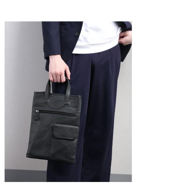 日本製 メンズ 牛革 ショルダーバッグ 手提げ 薄型 2WAY