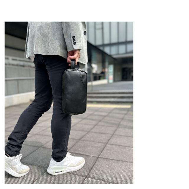 メンズ 牛革 セカンドバッグ クラッチ