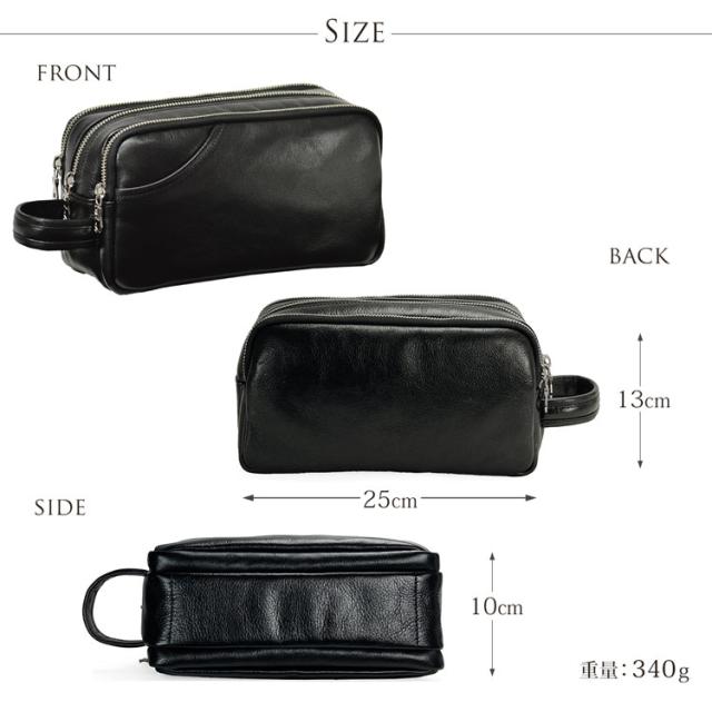 メンズ 牛革 セカンドバッグ クラッチ