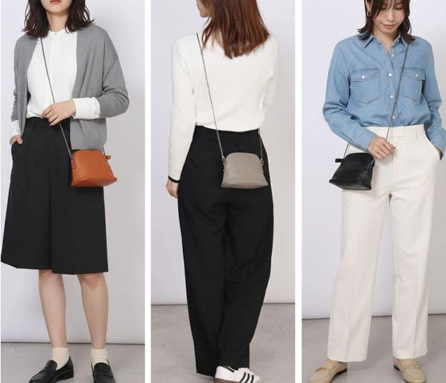 jamale 牛革 ミニショルダーバッグ チェーンショルダー ポーチ 花柄 型押し 日本製 (07000683r)