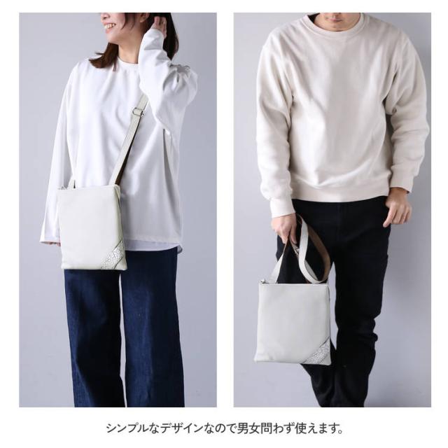 Jamale牛革＆クロコダイルショルダーバッグ日本製