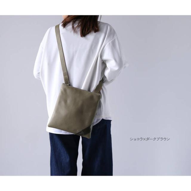 Jamale牛革＆クロコダイルショルダーバッグ日本製