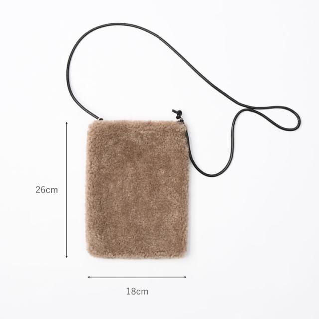 ファーバッグ ショルダー エコファー 斜めがけ バッグ レディース ムートン風 フェイク