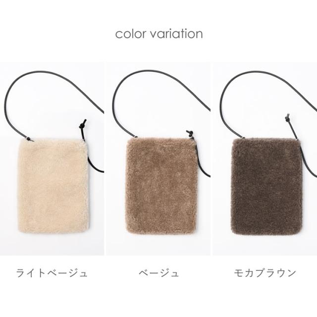 ファーバッグ ショルダー エコファー 斜めがけ バッグ レディース ムートン風 フェイク