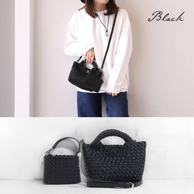 mienoメッシュトート ブラック