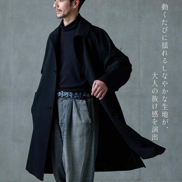 メンズ ステンカラーコート ビジネスコート