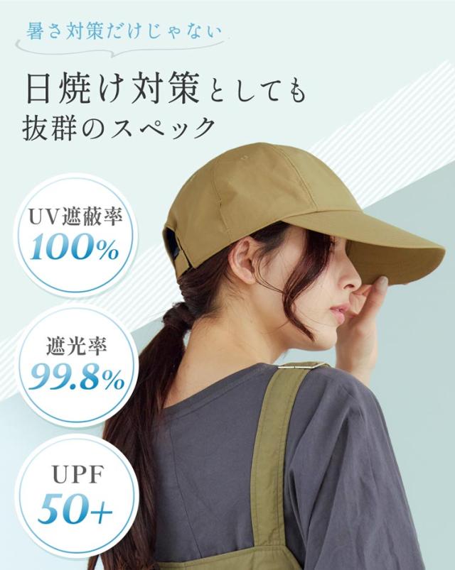 コカゲル 遮熱 涼しい 蒸れない 帽子 レディース 日除け UVカット 遮光