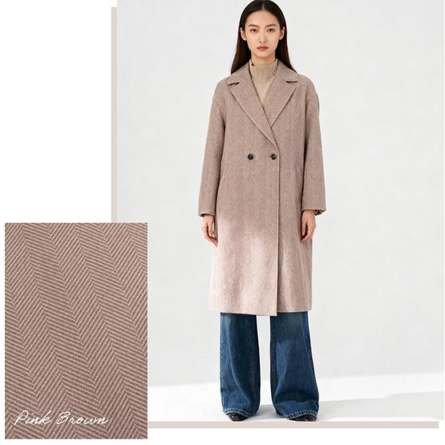 Filomo チェスターコート ピンク ブラウン
