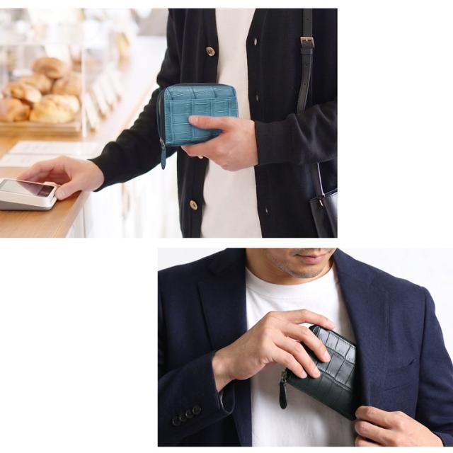 クロコダイル コンパクト 財布 じゃばら カードケース