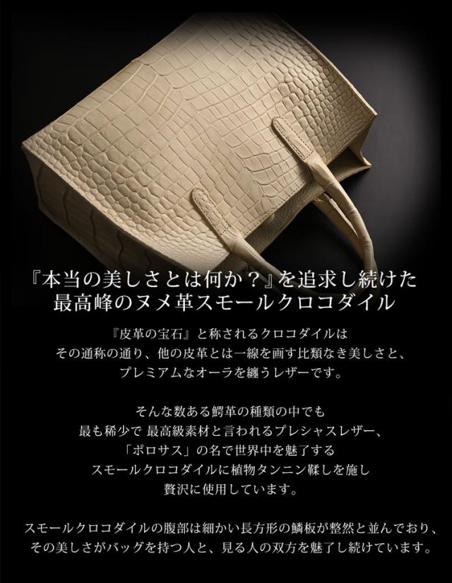 スモールクロコダイルミニトートバッグ