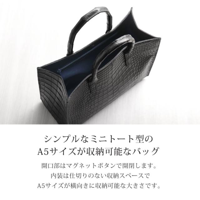 スモールクロコダイル 2wayミニトートバッグ
