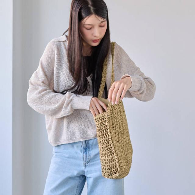 ペーパー かごバッグ トートバッグ