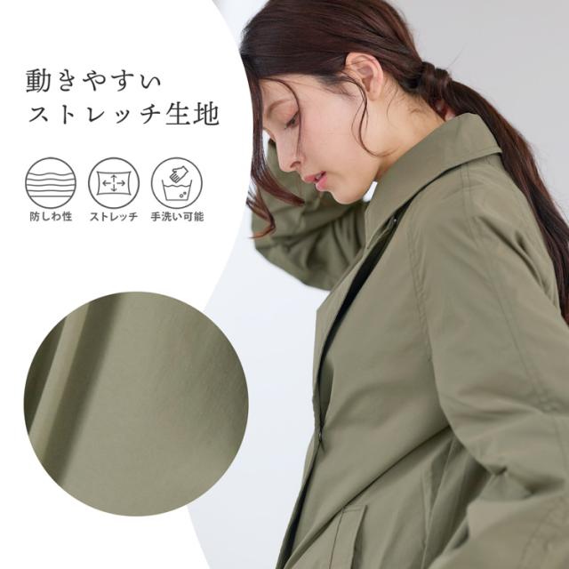 トレンチコート ファーベスト付き 3WAY レディース