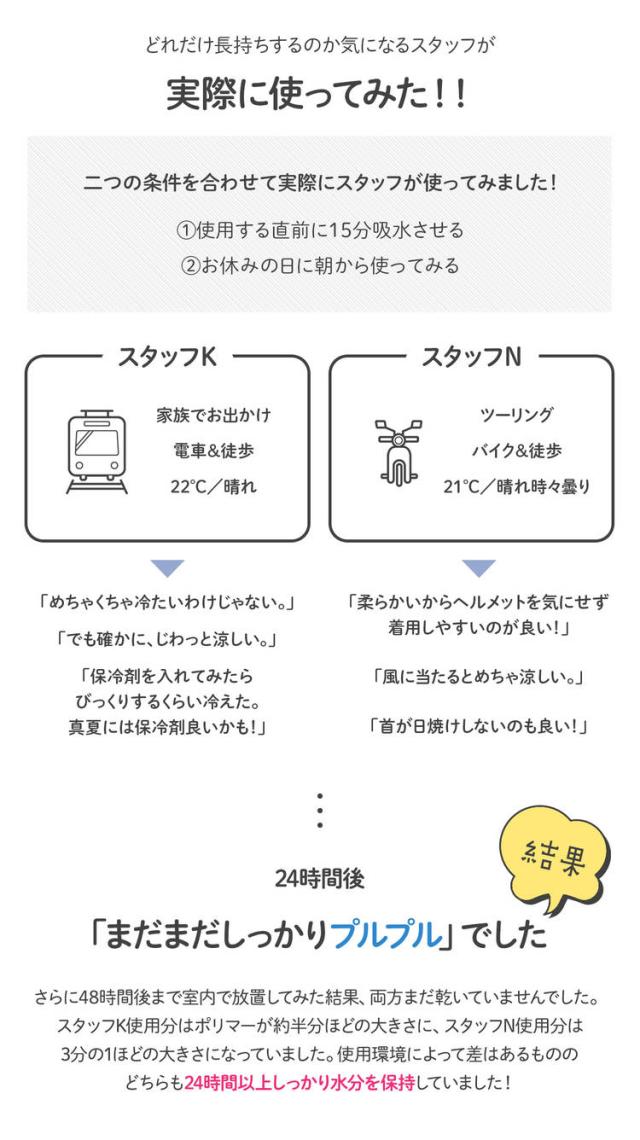 ひんやり 吸水ポリマー ネッククーラー