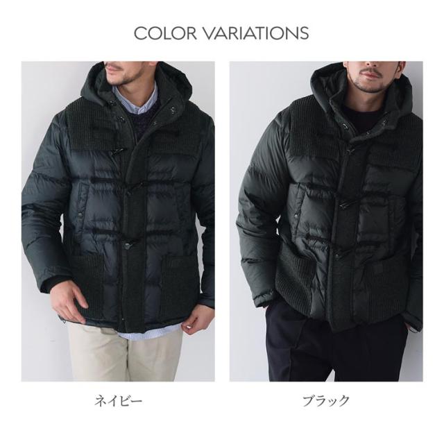 HALEINEメンズダウンジャケットフード付き