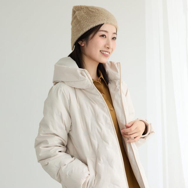 シャギーニット ビーニー ニット帽 帽子 シャギー素材 フェイクファー