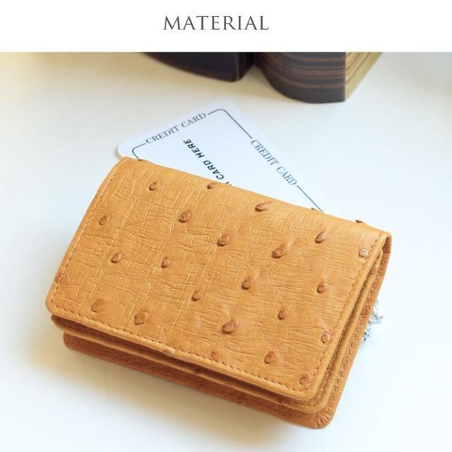 オーストリッチ 名刺入れ カード入れ メンズ 仕事 名刺