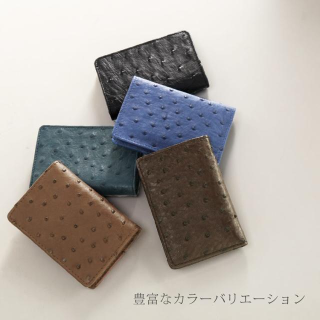 オーストリッチ 名刺入れ カード入れ メンズ 仕事 名刺
