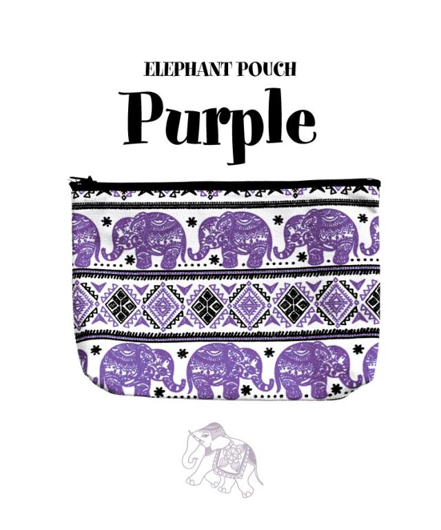 色違いで欲しくなる。ぞうさん柄大ポーチ