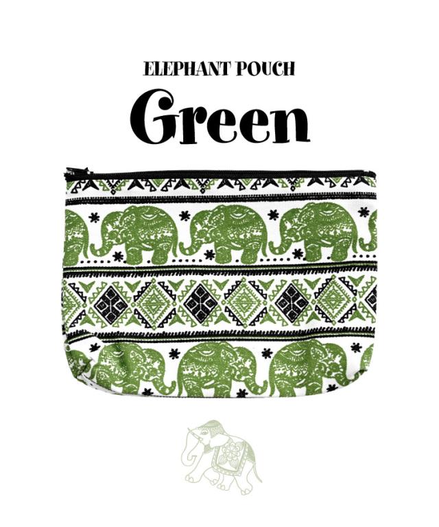 色違いで欲しくなる。ぞうさん柄大ポーチ