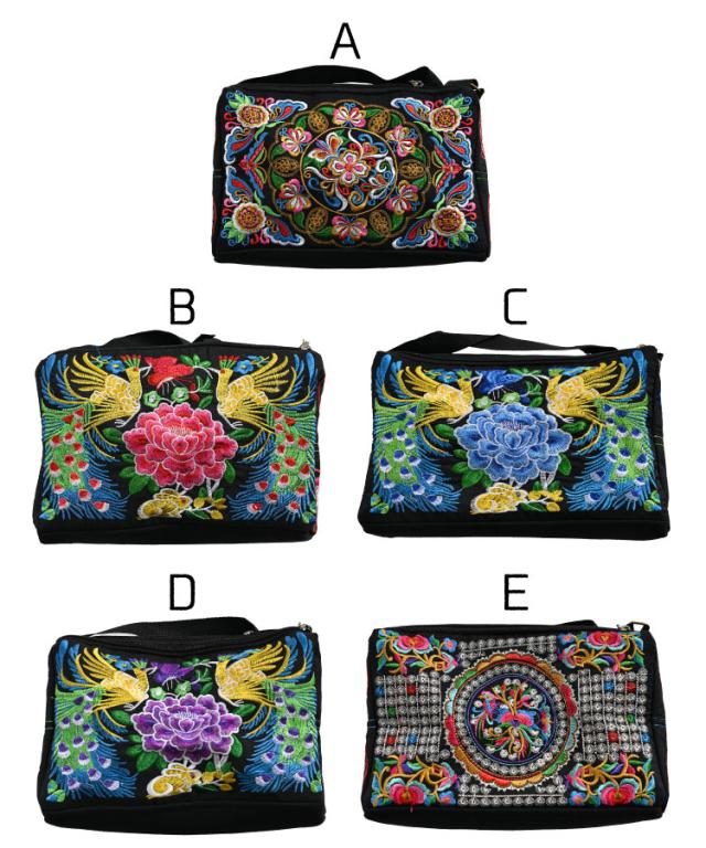 色鮮やかな本格刺繍◎パッと目を惹くショルダーバッグ