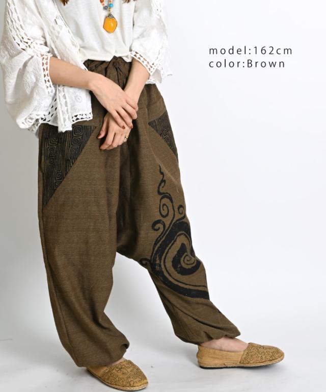 やっぱりシルエットが好き!切り替えぐるりんサルエルパンツ