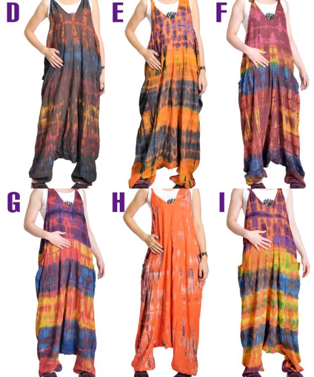 ゆる×アジアン。タイダイサロペットサルエルパンツ