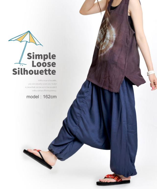 レーヨンサルエルパンツ