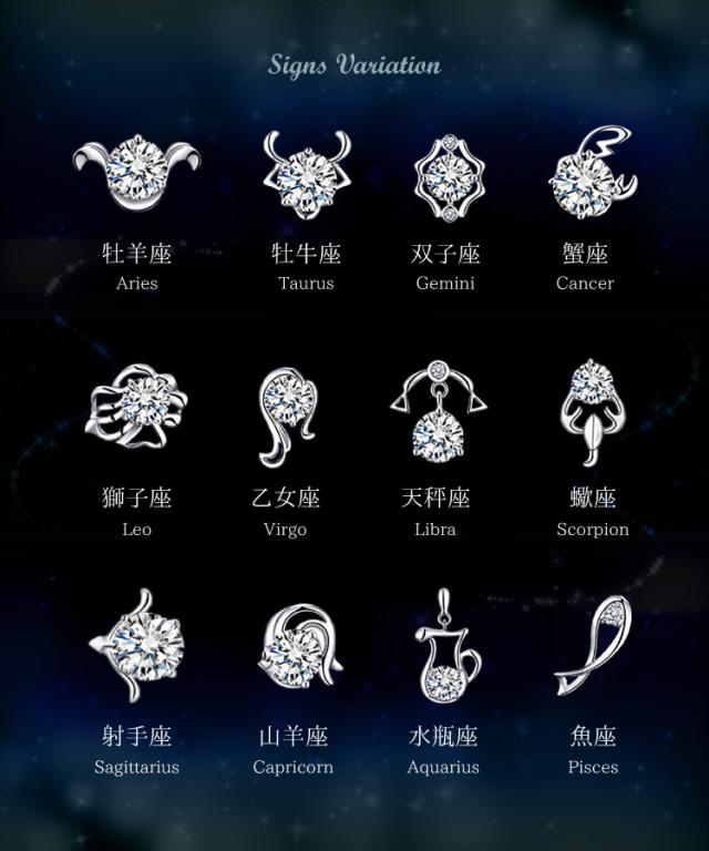 耳元に夜空を彩る。十二星座ピアス