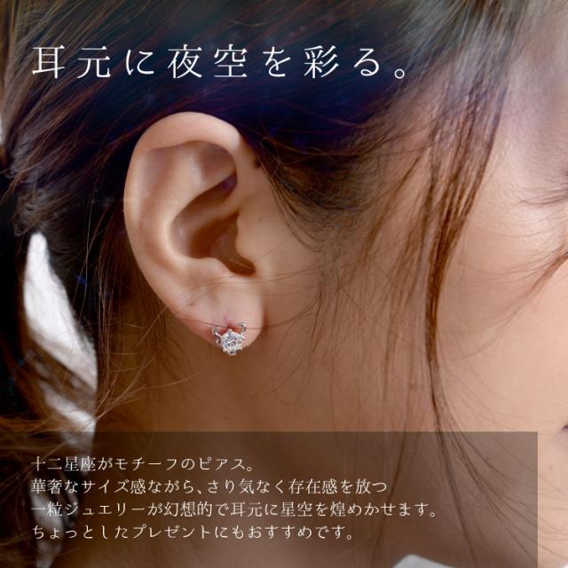 耳元に夜空を彩る。十二星座ピアス