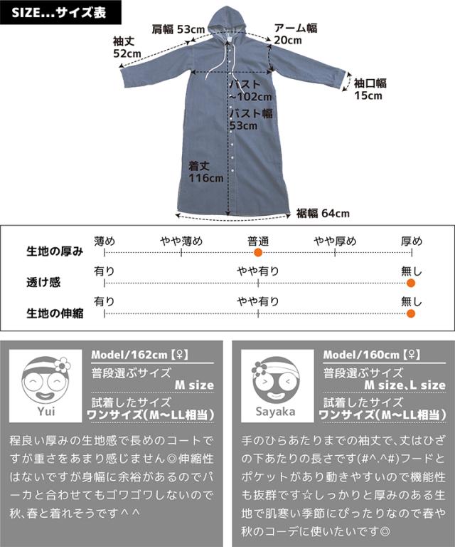 ゆったりオーバーサイズの大人カジュアルなデニムロングパーカー