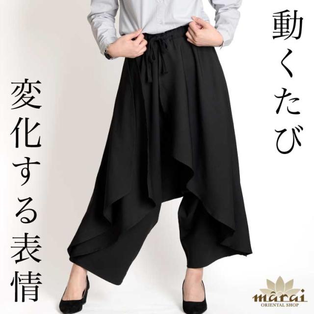 絶妙なふんわり。変型サルエルパンツ