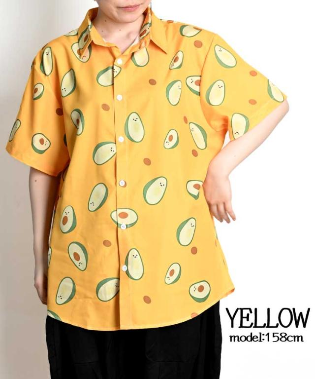 アボカド柄シャツ