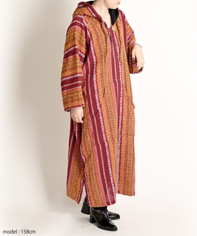 斬新デザインで即お洒落。ゲリコットン織ロングプルオーバー